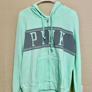 Light Green (mint) PINK Hoodie